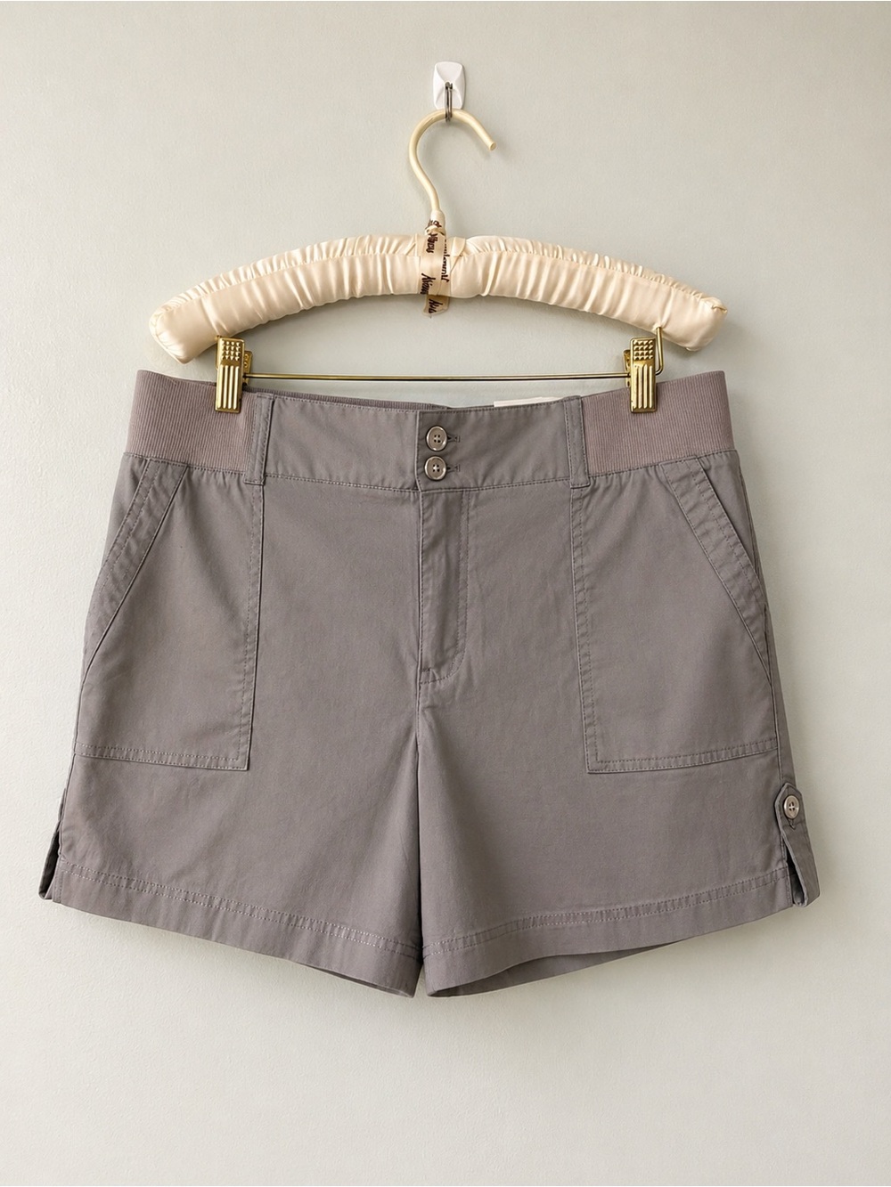NWT Rafaella Sport Hiking Utility Shorts Gray High Waist Size 6 Gorpcore